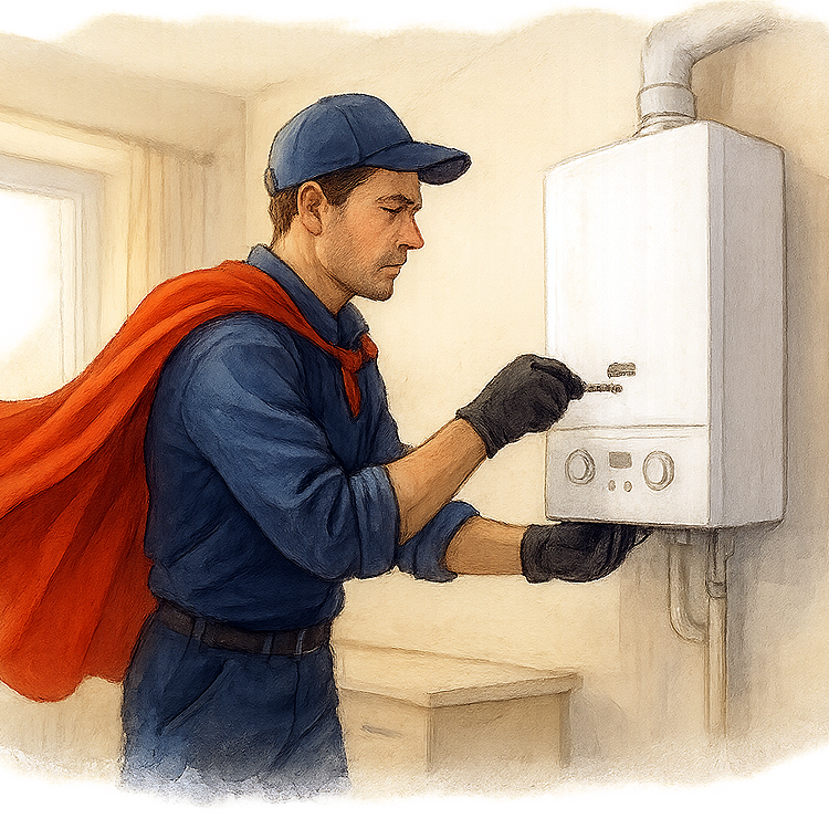 Инженер работает...